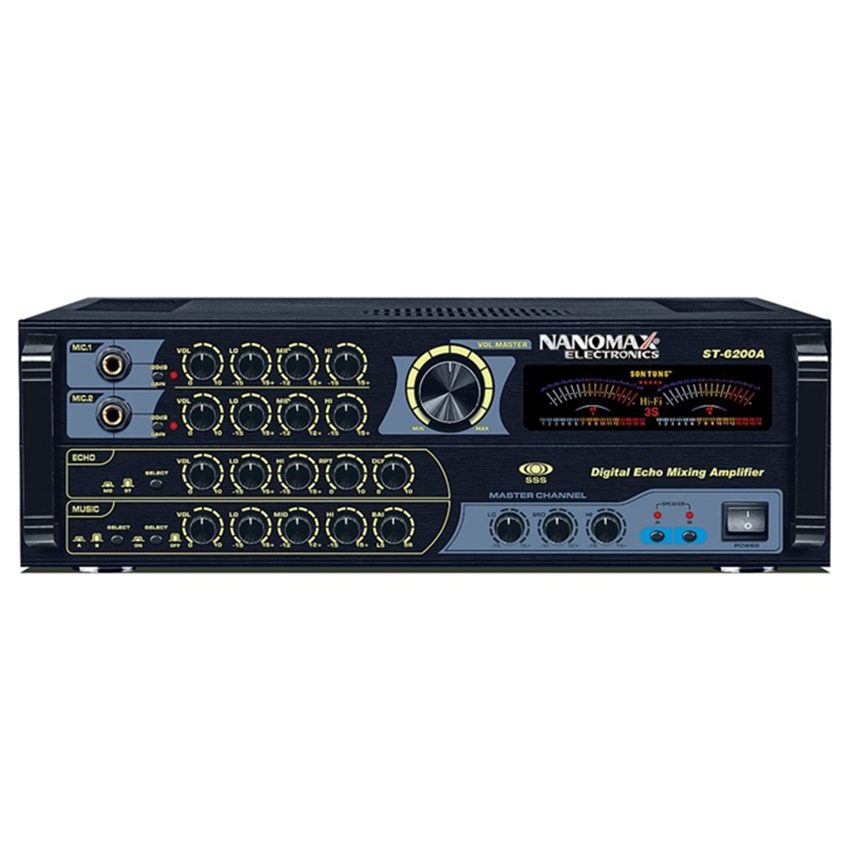 Amply Nanomax ST-6200A 2 MIC - Hàng chính hãng 1 Amply Nanomax ST-6200A 2 MIC - Hàng chính hãng