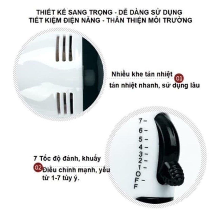 may-danh-trung-cam-tay-masidi-kd-133-2 Chi tiết của Máy đánh trứng cầm tay Masidi KD-133