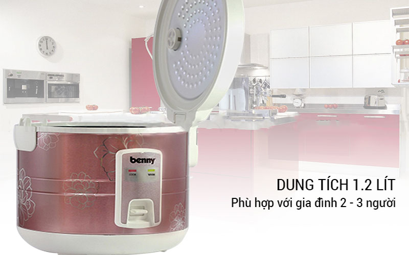 noi-cc6a1m-dien-nap-gai-benny-br-mvn12-2 Dung tích của Nồi cơm điện nắp gài Benny BR-MVN12