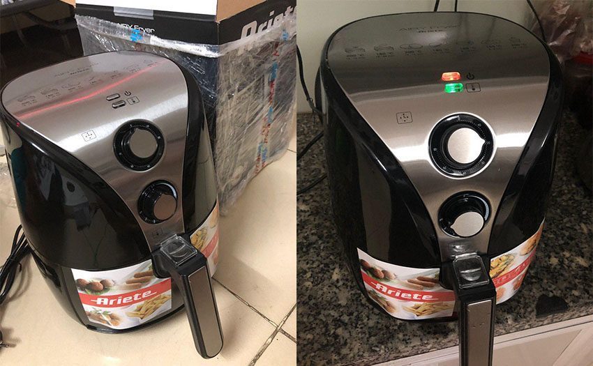 noi-chien-khong-dau-ariete-mod-4614-3 Nồi chiên không dầu Ariete MOD.4614 có thiết kế sang trọng