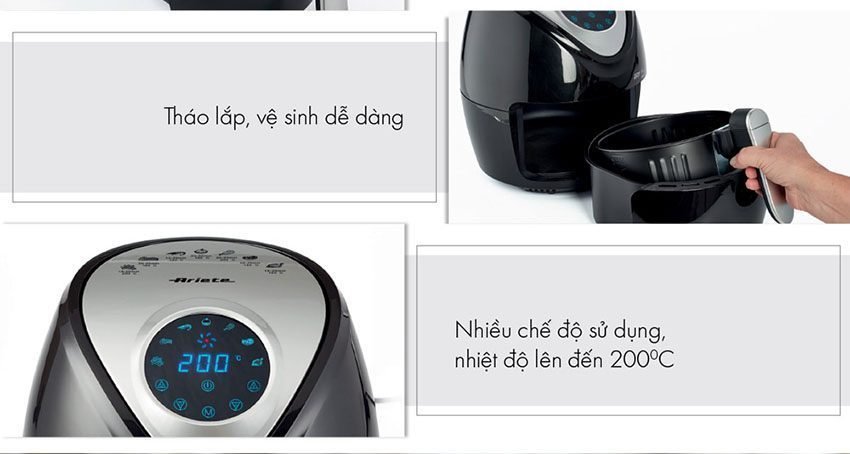 noi-chien-khong-dau-ariete-mod-4616-4 Chi tiết của Nồi chiên không dầu Ariete MOD.4616
