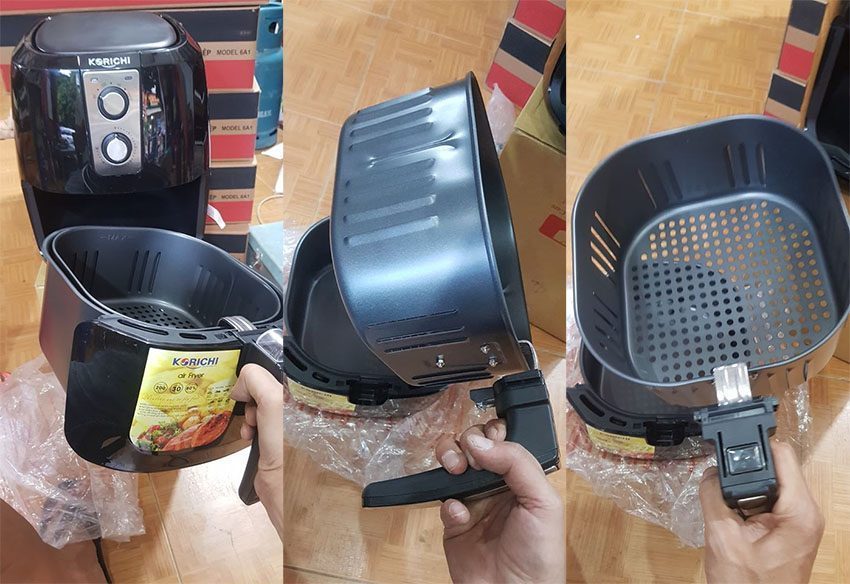noi-chien-khong-dau-korochi-krc-6155-4 Giỏ chiên của Nồi chiên không dầu Korichi  KRC-6155