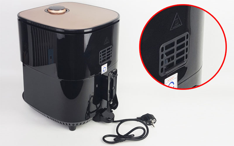 noi-chien-khong-dau-povena-pvn-6519-5 Khe tản nhiệt của Nồi chiên không dầu Povena PVN-6519