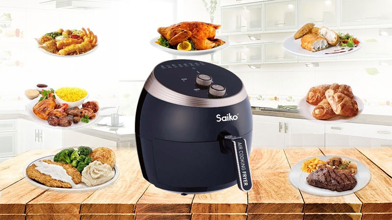 noi-chien-khong-dau-saiko-fry-5500t-3 Chức năng của nồi chiên không dầu Saiko FRY-5500T