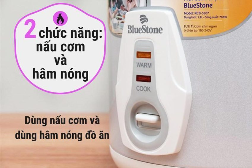 noi-com-dien-bluestone-rcb-5507-628129 Chức năng của nồi cơm điện Bluestone RCB-5507
