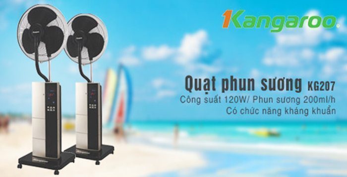 quat-phun-suong-kangaroo-kg207-4 Quạt phun sương điều hòa không khí Kangaroo KG207
