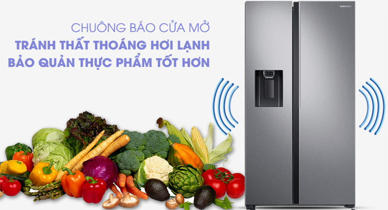 tu-lanh-inverter-samsung-rs64r5101sl-sv-7 Chuông báo động mở cửa của Tủ lạnh Inverter Samsung RS64R5101SL/SV