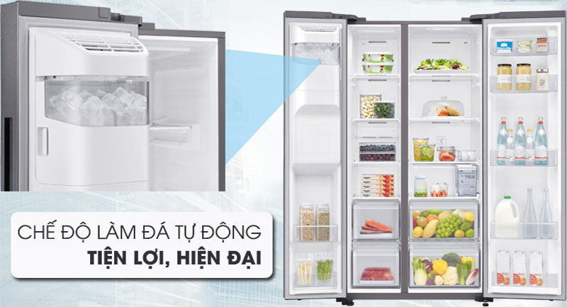 tu-lanh-inverter-samsung-rs64r5101sl-sv-8 Hệ thống tự làm đá của Tủ lạnh Inverter Samsung RS64R5101SL/SV