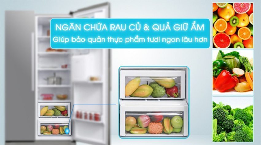 tu-lanh-samsung-rs52n3303sl-8 Tủ lạnh Samsung Inverter 538 lít RS52N3303SL có ngăn chứa rau và củ quả giữ ẩm