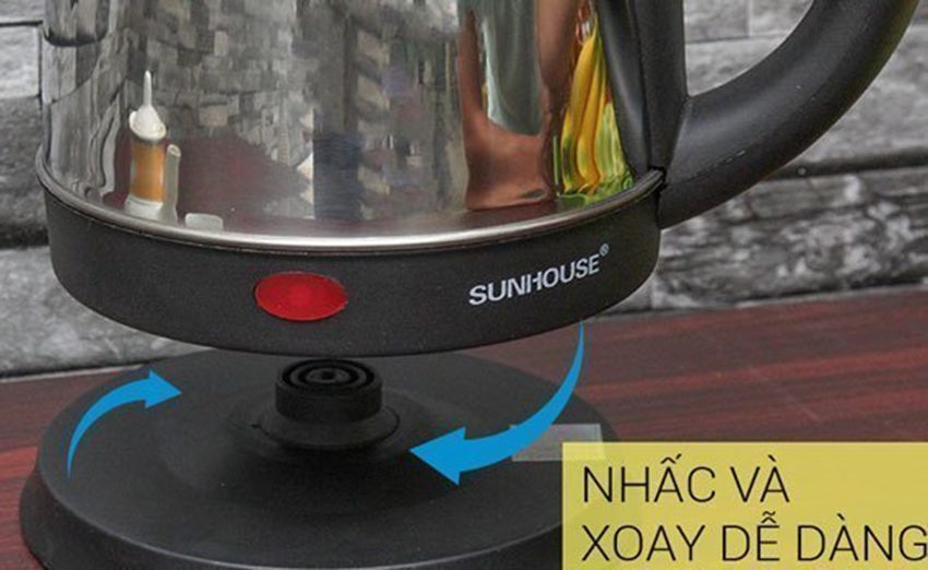 am-sieu-toc-inox-sunhouse-shd-1053-7 Đế xoay của ấm siêu tốc Inox SunhouseSHD-1053