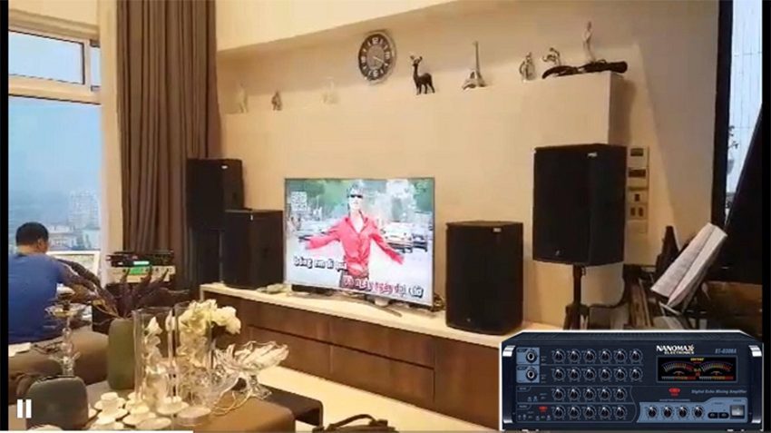 amply-2-mic-st-0309a-6 Amply Nanomax ST-0309A thiết kế nút điều khiển theo hàng rất khoa học'