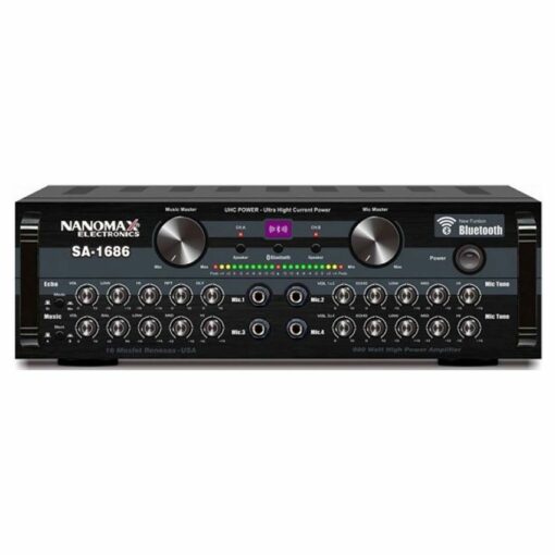 Amply karaoke bluetooth Nanomax SA-1686 - Hàng chính hãng