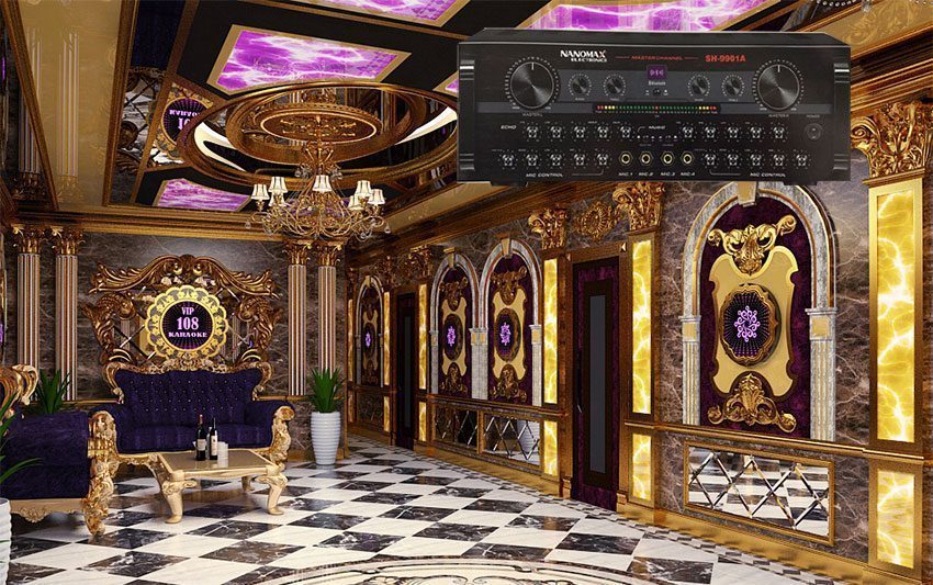 amply-karaoke-bluetooth-nanomax-sh-9901a-3 Thiết kế hiện đại, sang trọng của amply karaoke bluetooth Nanomax SH-9901A