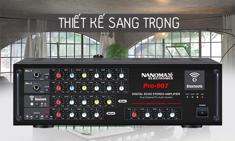 amply-karaoke-nanomax-pro-007-3 Thiết kế của Amply Karaoke Nanomax PRO-007