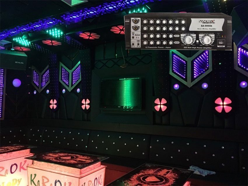Amply karaoke Nanomax SA 999XB với thiết kế đẹp mắt và sang trọng