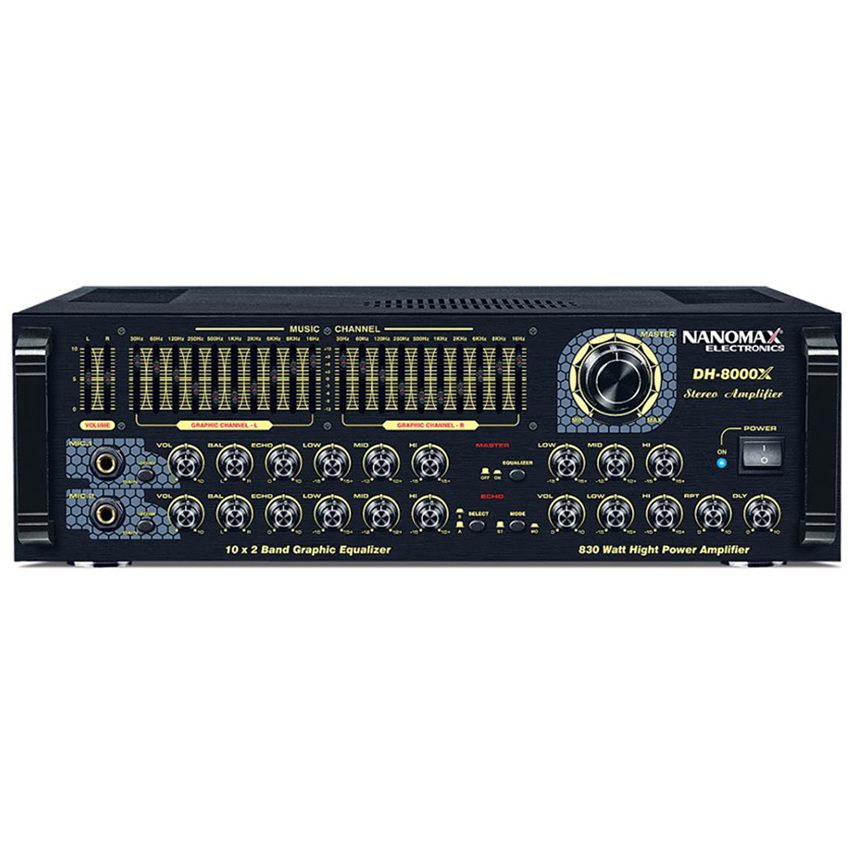 Amply Nanomax DH-8000X - Hàng chính hãng 1 Amply Nanomax DH-8000X - Hàng chính hãng