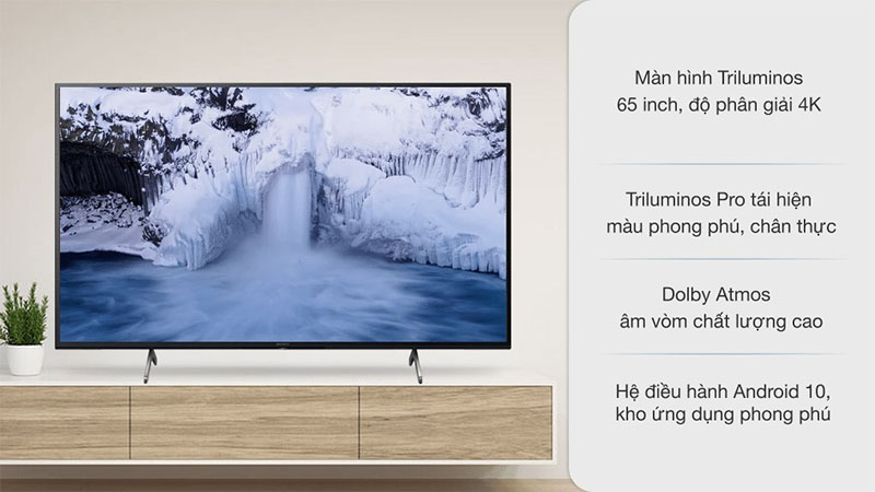 Android Tivi Sony 4K 65 inch KD-65X80J/S