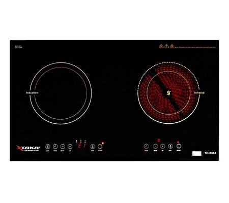 Bếp đôi hồng ngoại - điện từ Taka TK-IR02B - Hàng chính hãng 1 Bếp đôi hồng ngoại - điện từ Taka TK-IR02B - Hàng chính hãng