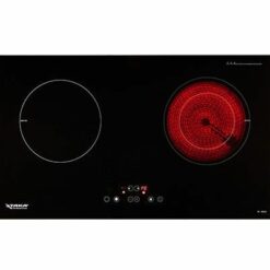 Bếp đôi hồng ngoại - điện từ Taka TK-IR02C - Hàng chính hãng