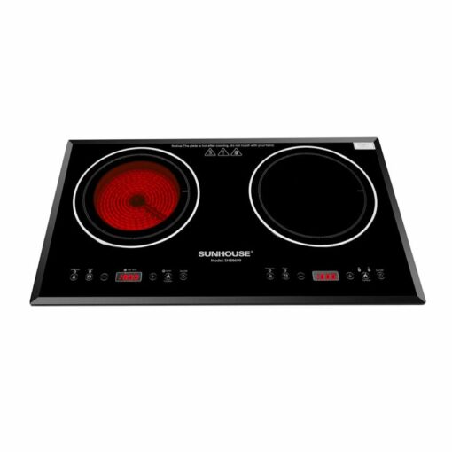 Bếp đôi điện từ hồng ngoại Sunhouse SHB8609 - Hàng chính hãng