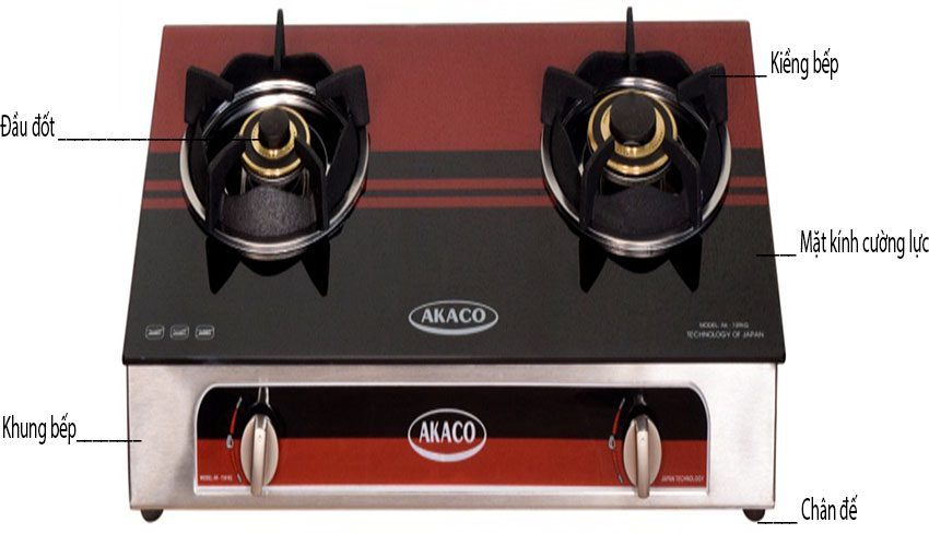 bep-gas-doi-akaco-ak-739-2 Cấu tạo của Bếp gas đôi Akaco AK-739