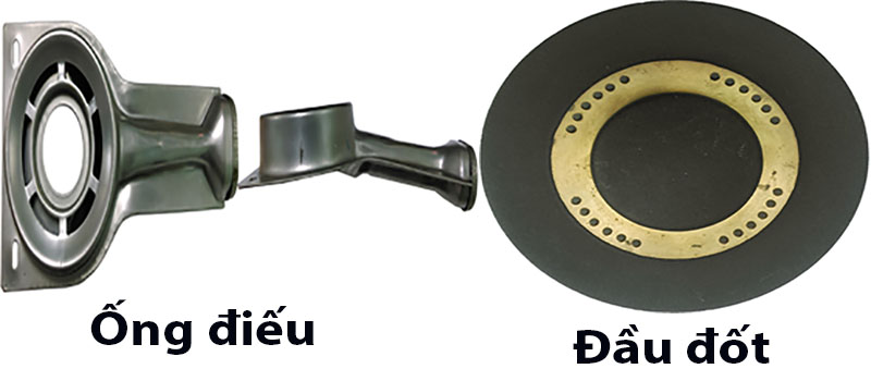 Ống điều, đầu đốt của Bếp gas đôi Bluestar NG-5680H
