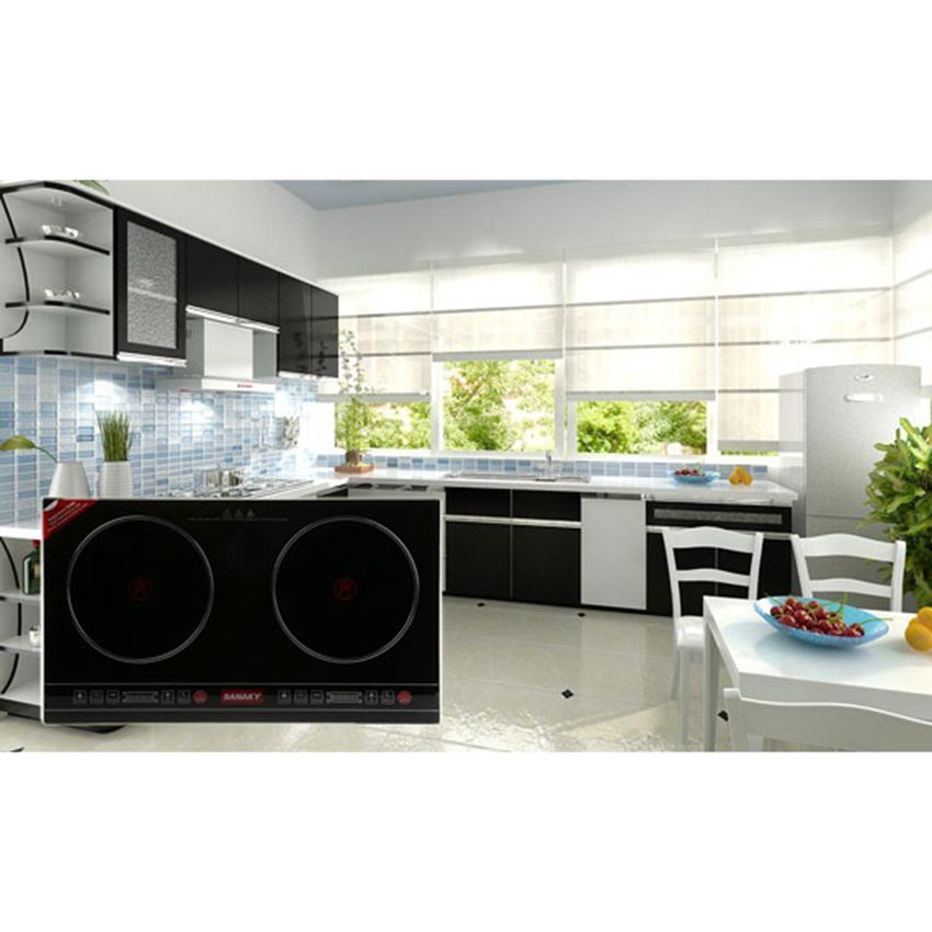 bep-hong-ngoai-sanaky-snk-202hgw-3 Thiết kế của bếp hồng ngoại đôi Sanaky SNK-202HGW