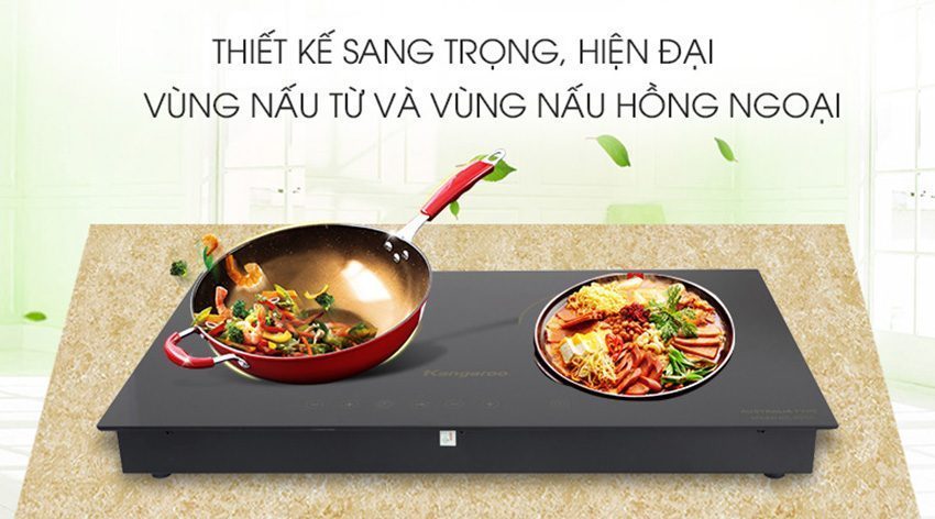 bep-tu-hong-ngoai-kangaroo-kg499n-7 Bếp từ hồng ngoại Kangaroo KG499N với 2 vùng nấu riêng biệt