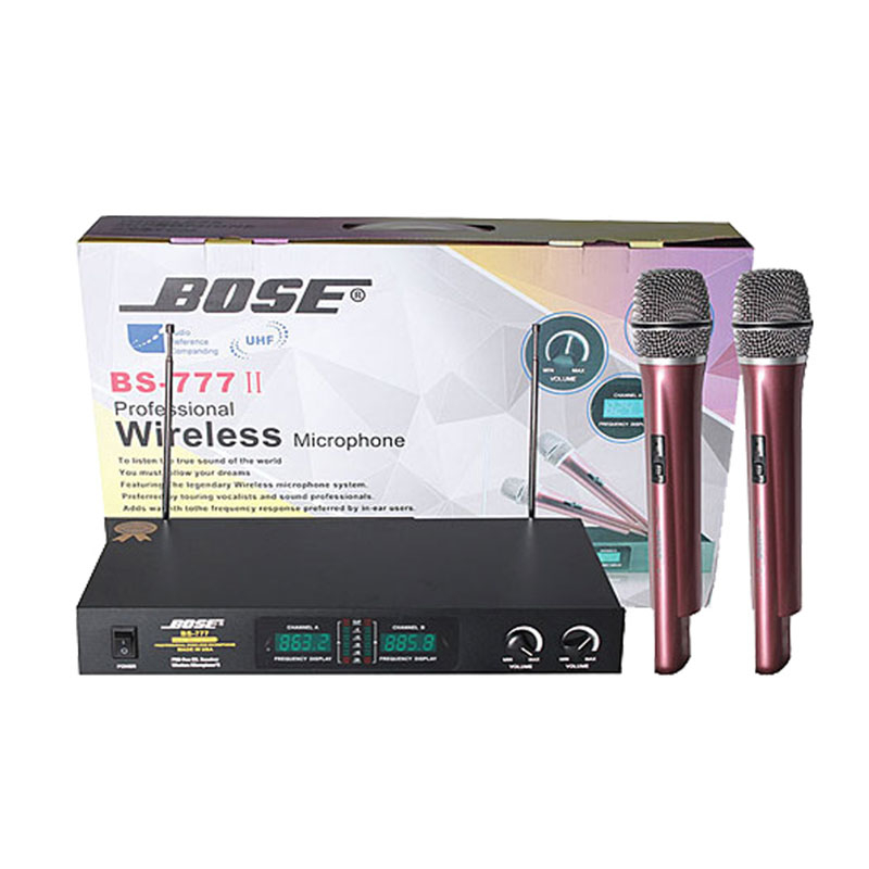 Bộ 2 Micro không dây Bose BS-777-II - Hàng chính hãng 1 Bộ 2 Micro không dây Bose BS-777-II - Hàng chính hãng
