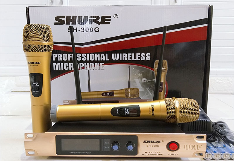 bo-2-micro-khong-day-shure-sh-300g-2 Bộ 2 Micro không dây Shure SH-300G