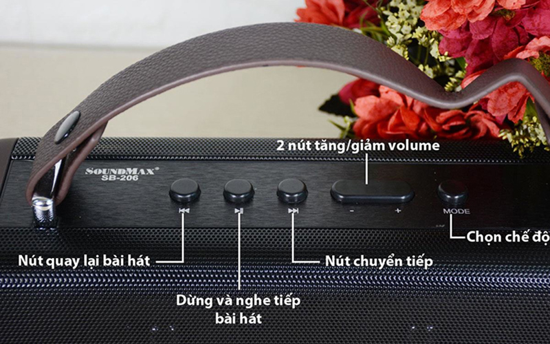 loa-bluetooth-soundmax-sb-206-4 Loa Bluetooth Soundmax SB-206 pin 4.400 mAh thời gian sử dụng đến 4 giờ đồng hồ