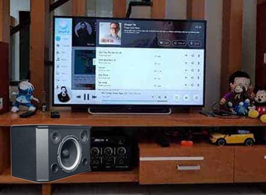 Loa nằm Nanomax RF-500 sử dụng hát karaoke và nghe nhạc ở gia đình