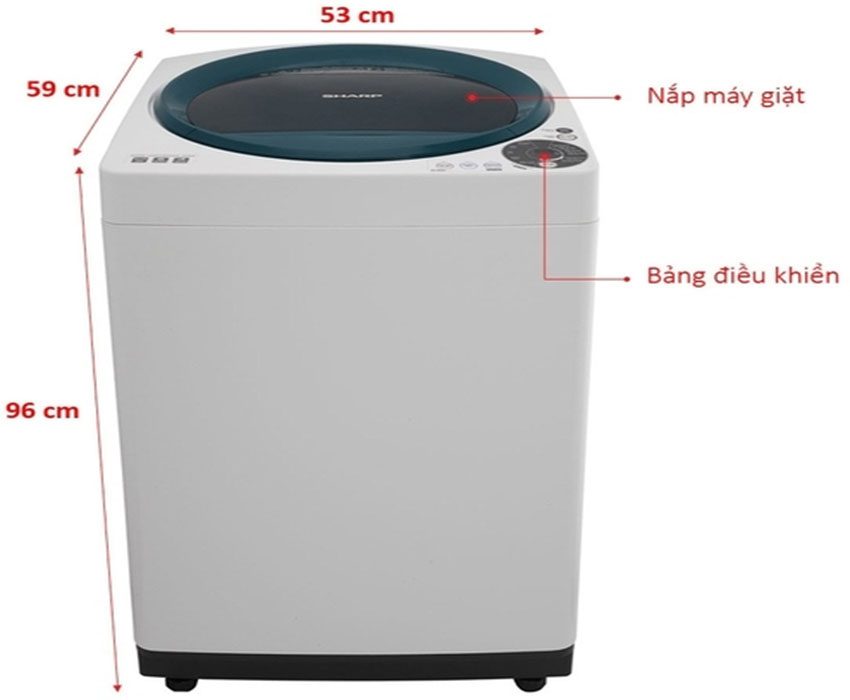 may-giat-8-2-kg-sharp-es-u82gv-g-1 Máy giặt 8.2 KG Sharp ES-U82GV-G