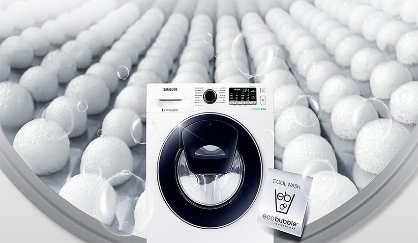 may-giat-cua-truoc-samsung-ww90k54e0uw-6 công nghệ tạo bong bóng xà phòng của Máy giặt cửa trước Samsung AddWash 9kg WW90K54E0UW