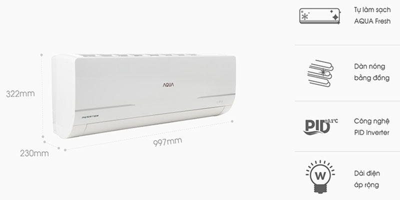 may-lanh-inverter-aqua-aqa-kcrv18wnm-2 Kích thước của Máy lạnh Inverter Aqua AQA-KCRV18WNM