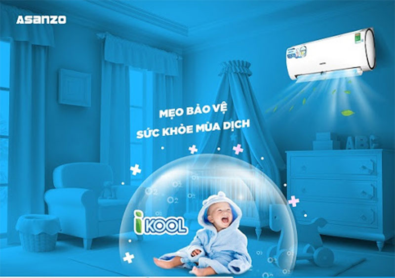 may-lanh-inverter-asanzo-k09n66-4 Chức năng khử mùi, diệt khuẩn của máy lạnh Inverter Asanzo K09N66