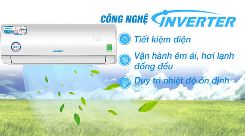 may-lanh-inverter-asanzo-k09n66-5 Máy lạnh Inverter Asanzo K09N66 ứng dụng công nghệ Inverter tiết kiệm điện