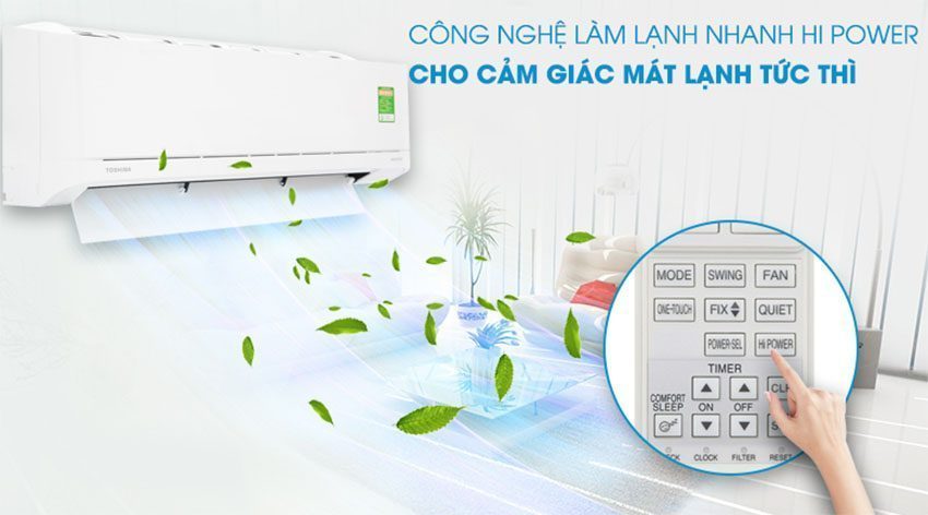 may-lanh-inverter-toshiba-ras-h10xkcvg-v-3 Chức năng làm lạnh nhanh của Máy lạnh inverter Toshiba RAS-H10XKCVG-V