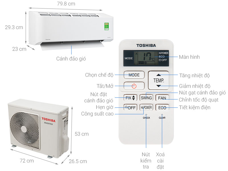 may-lanh-inverter-toshiba-ras-h13c2kcvg-v-h13c2acvg-v-3 Chi tiết của máy lạnh Inverter Toshiba RAS-H13C2KCVG-V/H13C2ACVG-V