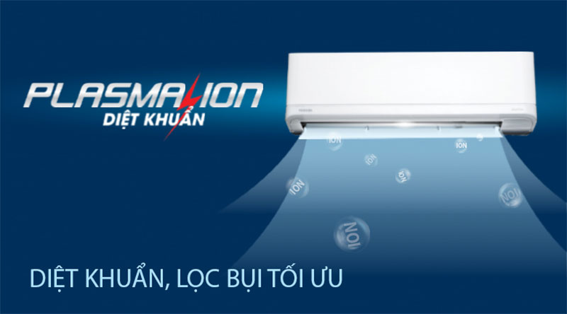 may-lanh-inverter-toshiba-ras-h13j2kcvrg-v-3 Máy lạnh Inverter Toshiba RAS-H13J2KCVRG-V với chứ năng tạo Ion lọc không khí