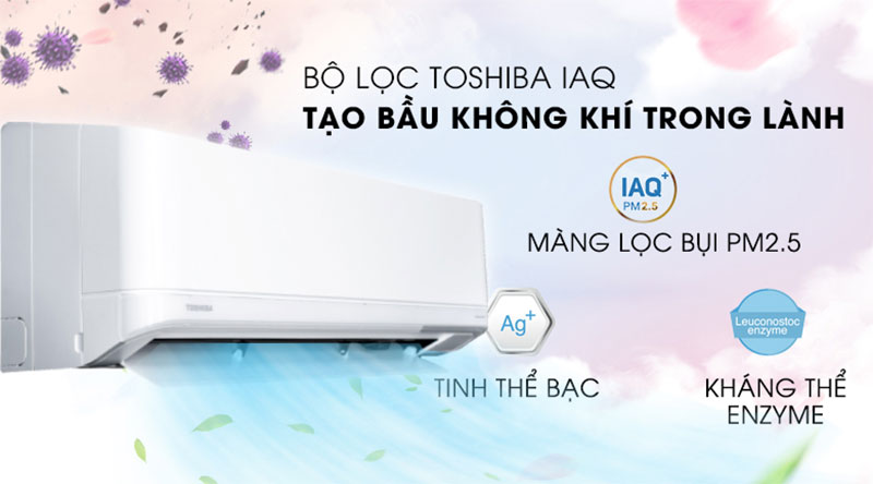 may-lanh-inverter-toshiba-ras-h13j2kcvrg-v-4 Máy lạnh Inverter Toshiba RAS-H13J2KCVRG-V với bộ lọc Toshiba IAQ