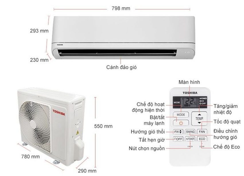 may-lanh-toshiba-ras-h13u2ksg-v-2 Chi tiết của Máy lạnh Toshiba RAS-H13U2KSG-V