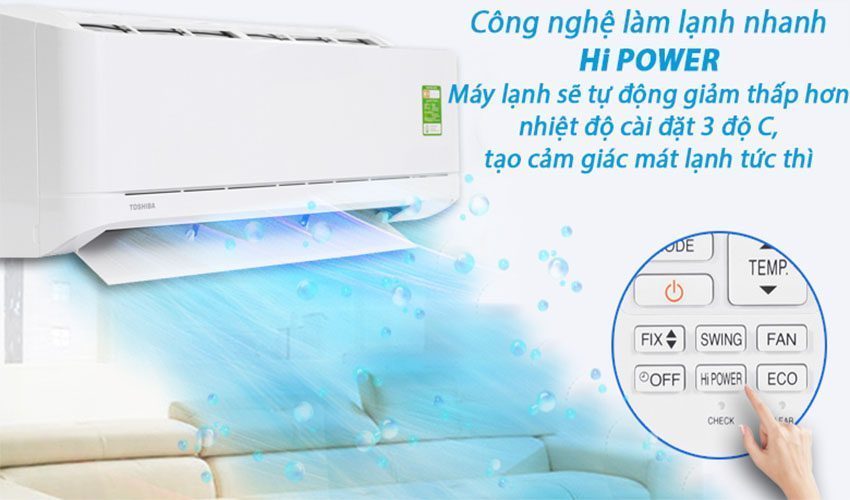 may-lanh-toshiba20ras-h18u2ksg-v-4 Công nghệ làm lạnh nhanh Hi Power của máy lạnh Toshiba RAS-H18U2KSG-V