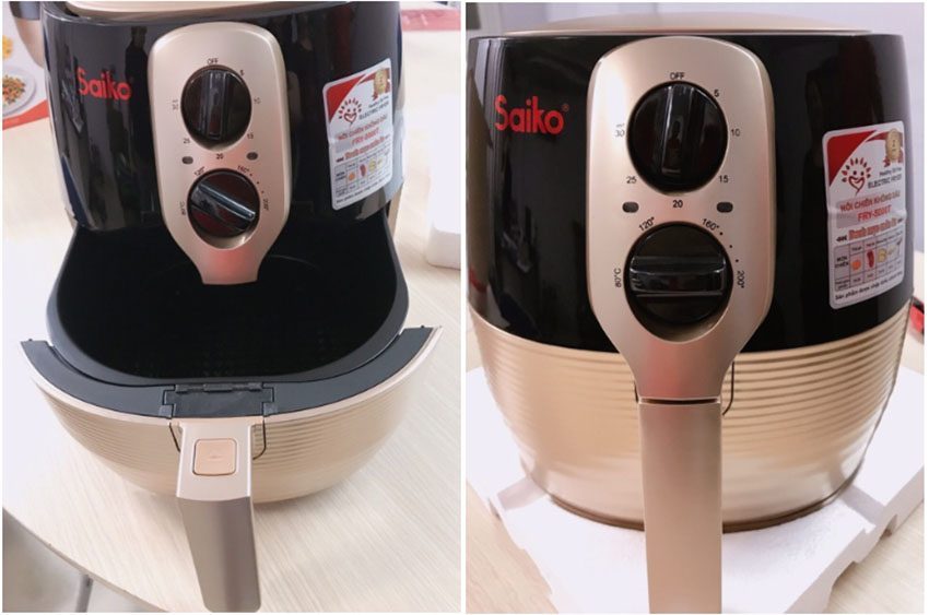 noi-chien-khong-dau-saiko-fry-5000t-5 Lòng nồi chiên của Nồi chiên không dầu Saiko FRY-5000T