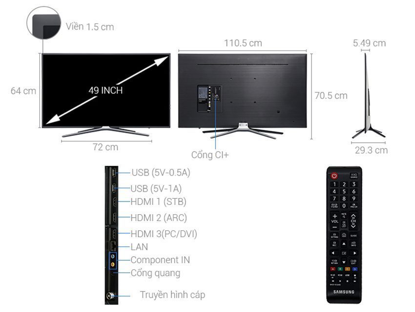smart-tivi-samsung-ua49m5523-6 Chi tiết của smart Tivi Samsung UA49M5523