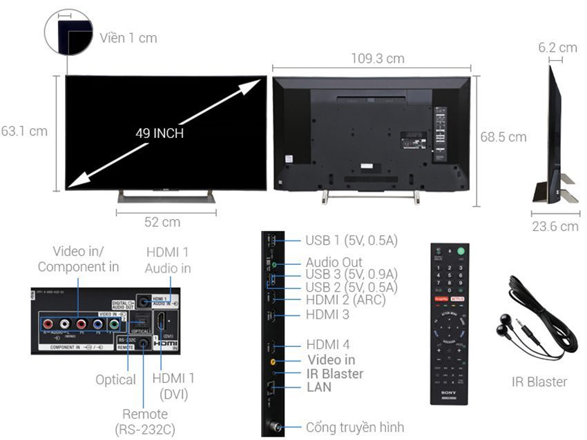 smart-tivi-sony-kd-49x9000e-7 Chi tiết của smart Tivi Sony KD-49X9000E