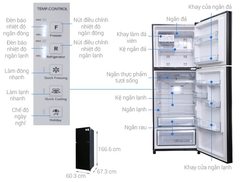 tu-lanh-inverter-345-lit-aqua-aqr-ig356dn20gbn-6 Chi tiết của tủ lạnh inverter 345 lít Aqua AQR-IG356DN GBN
