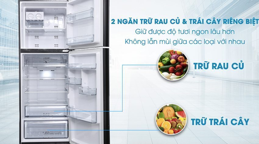 tu-lanh-inverter-345-lit-aqua-aqr-ig356dn20gbn-7 Tủ lạnh inverter 345 lít Aqua AQR-IG356DN GBN với những ngăn đựng