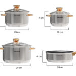 Bộ nồi 4 chiếc inox 5 đáy Sunhouse 24cm SHG789 5 1 nQ5fD8