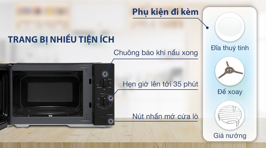 Lò vi sóng có nướng Panasonic NN-GM34NBYUE 24 lít 5 lo vi song panasonic nn gm34nbyue 24 lit638206905191517744